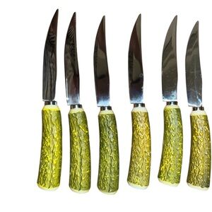 Faux Antler Stainless Steel Steak Knife’s Set‎ Of 6